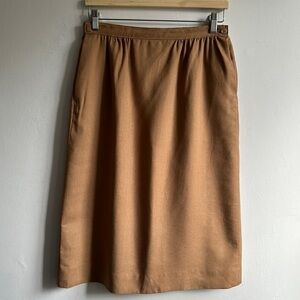 Vintage Pendleton pencil skirt in camel colour US6